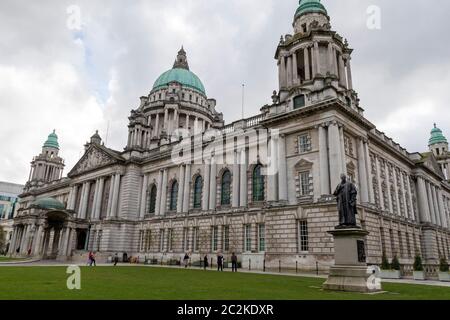 Belfast City Hall a Belfast, Irlanda del Nord, Regno Unito, Europa Foto Stock