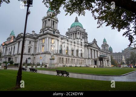 Belfast City Hall a Belfast, Irlanda del Nord, Regno Unito, Europa Foto Stock