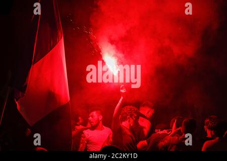 Roma, Lazio, Italia. 18 Giugno 2020. Durante la finale Coppa Italia della partita di calcio tra SSC Napoli e FC Juventus del 17 maggio 2020 allo stadio Olimpico di Roma.nella foto: Credit: Fabio Sasso/ZUMA Wire/Alamy Live News Foto Stock