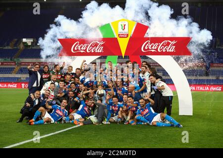 Roma, Lazio, Italia. 21 Giugno 2020. Durante la finale Coppa Italia della partita di calcio tra SSC Napoli e FC Juventus del 17 maggio 2020 allo stadio Olimpico di Roma.nella foto: Credit: Fabio Sasso/ZUMA Wire/Alamy Live News Foto Stock