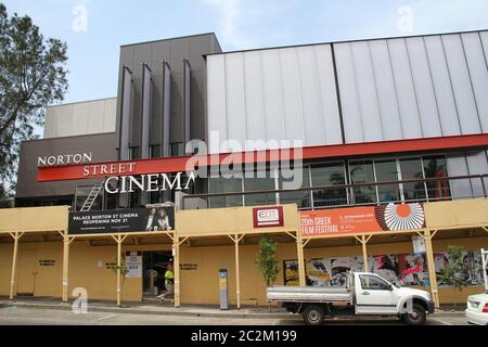 Palace Cinemas Norton Street Cinema in Leichhardt è in fase di ristrutturazione prima di riaprire il 21 novembre. Foto Stock