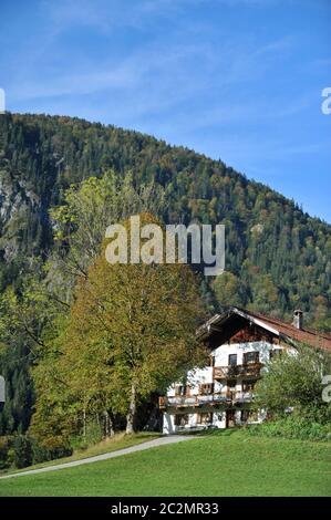 Fattoria a Oberaudorf Foto Stock