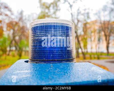 Tappo della luce sirena della polizia. Foto Stock