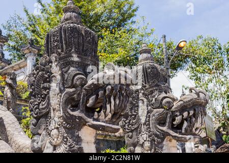 Dettagli del tempio di Pura Penataran Agung Lempuyang. In Bali, Indonesia Foto Stock