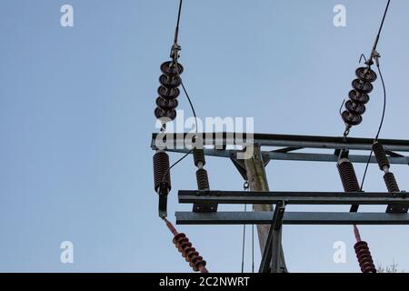 Pilone di energia Foto Stock