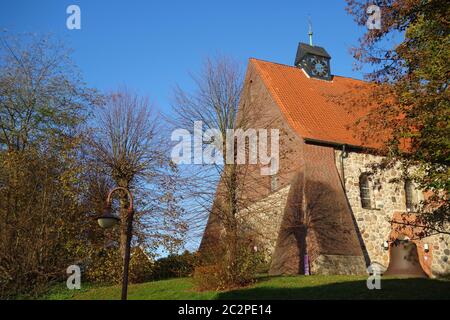 Chiesa evangelica luterana di San Maurizio a Hittfeld Foto Stock