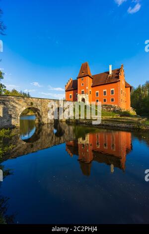 Cervena Lhota castello nella Boemia meridionale, Repubblica Ceca Foto Stock