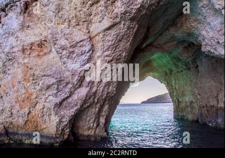 Caverna svolta Foto Stock