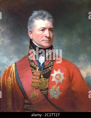 Sir William Beechey, Tenente Generale Sir Thomas Picton, British, 1753 - 1839, 1815/1817, Oil on Canvas, dono della Coe Foundation Foto Stock
