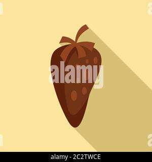 Icona di frutti di mamey messicani. Immagine piatta di messicana mamey frutta vettore icona per il web design Illustrazione Vettoriale