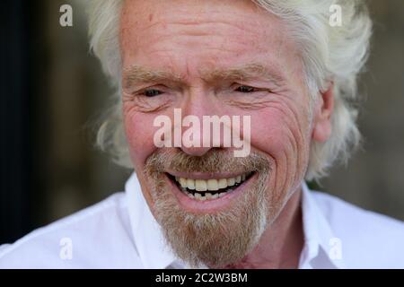 L'uomo d'affari britannico Richard Branson Foto Stock