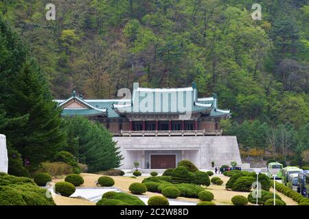 Corea del Nord, Pyongyang - 30 aprile 2019: Mostra internazionale di amicizia. Museo dei regali ai presidenti Kim il Sung, Kim Jong il, Kim Jong un. Foto Stock