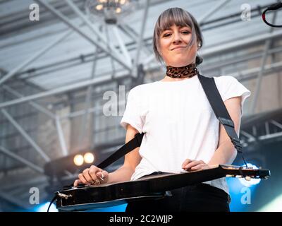 Odense, Danimarca. 07 agosto 2019. La band americana Larkin PoE si esibisce in un concerto dal vivo durante il festival danese Jam Days 2019 di Odense. (Foto di credito: Gonzales Photo - Kent Rasmussen). Foto Stock