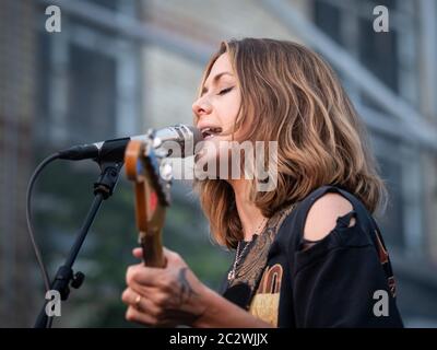 Odense, Danimarca. 07 agosto 2019. La band americana Larkin PoE si esibisce in un concerto dal vivo durante il festival danese Jam Days 2019 di Odense. (Foto di credito: Gonzales Photo - Kent Rasmussen). Foto Stock