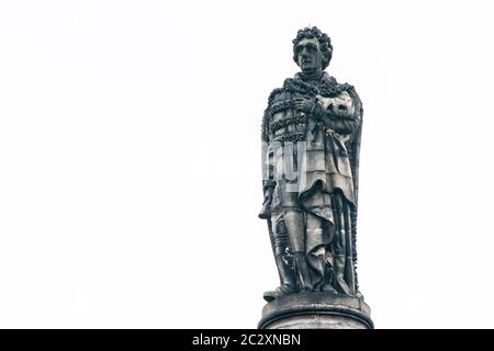 La statua di Henry Dundas, il primo visconte Melville in St Andrew Square Edimburgo, Scozia, Regno Unito Foto Stock