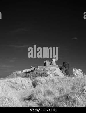 Bambburgh Castle, Bamburgh, Northumberland, Inghilterra, Regno Unito Foto Stock