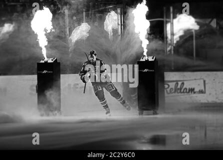 Linkoping, Svezia 20191230 corrispondenza tra Linköping HC-Örebro HK in SHL in Saab Arena. 12 Sebastian Karlsson, sulla strada per il ghiaccio, Linköping. Foto Gippe Gustafsson Foto Stock