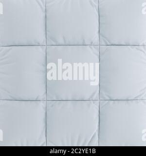 Un pannello in tessuto morbido di forma rettangolare azzurro. rendering 3d Foto Stock