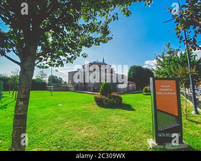 Moschea di Santa Sofia, conosciuta anche come Kucuk Aya Sofya, a Istanbul, Turchia, 26 ottobre 2019. Ex Chiesa bizantina o Foto Stock