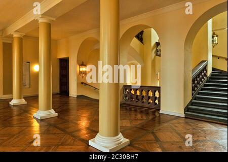 Scala principale aperta, Palazzo della Città, Fulda, Assia, Germania Foto Stock