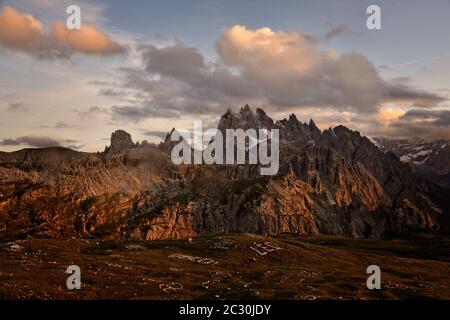 Dolomiti Sesto Foto Stock