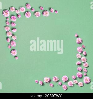 Square fioriture telaio per il complimento. Foto Stock