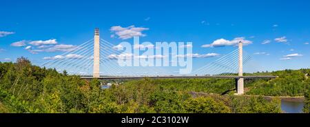 Penobscot Narrows Bridge, Maine, Stati Uniti Foto Stock