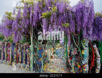 Vista di Mosaic House, Venezia, California, Stati Uniti Foto Stock