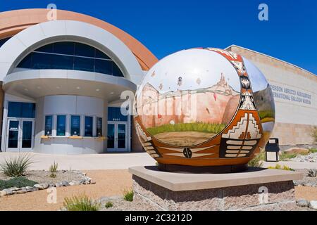 Museo Internazionale della mongolfiera di Albuquerque, New Mexico, USA Foto Stock