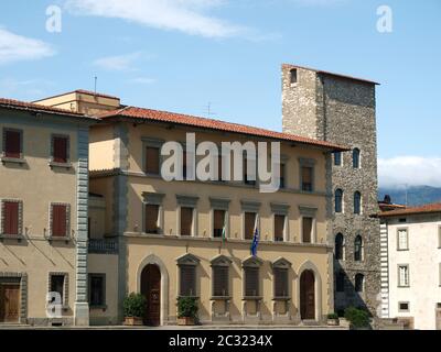 Edifici a piazza Duomo - Pistoia, Toscana, Italia Foto Stock