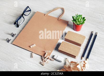 Blank corporate identity Foto Stock