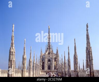 Duomo, Duomo di Milano, Piazza del Duomo, Milano, Regione Lombardia, Italia Foto Stock