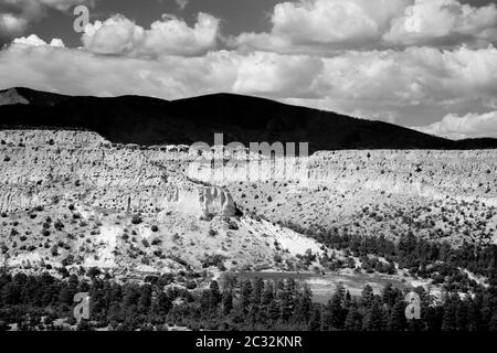 Paesaggio vicino a Los Alamos, New Mexico, Stati Uniti Foto Stock