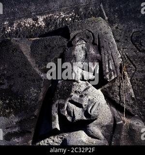 Monumento a Bittermark, dettaglio, artista Karel Niestrath, Dortmund, Ruhr, Germania, Europa Foto Stock