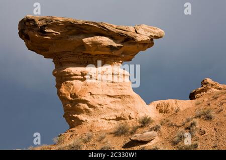 Camel Rock nel Pueblo Tesuque, New Mexico, USA Foto Stock