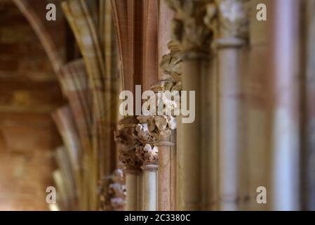 Chiostro, wissembourg chiesa Foto Stock