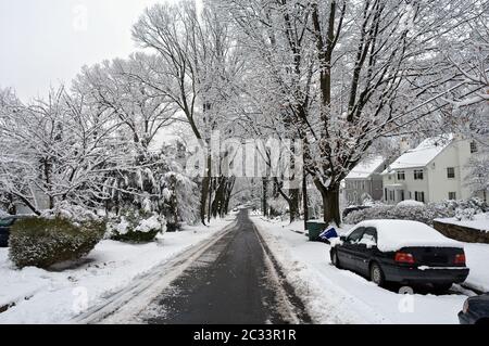 Inverno a Washington DC Foto Stock