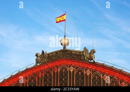 La stazione ferroviaria di Atocha Foto Stock