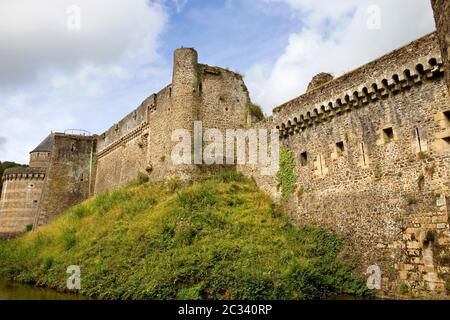 Castello di Fougeres in Bretagna, a nord della Francia Foto Stock