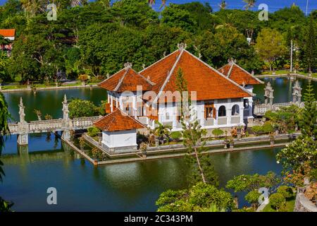 Palazzo acqua Taman Ujung nell isola di Bali Indonesia Foto Stock