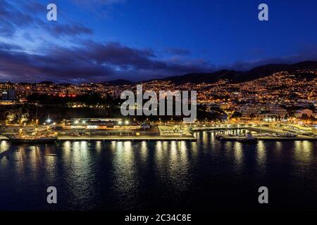 Portogallo - Isole Canarie, Madeira - Porto di Funchal Foto Stock