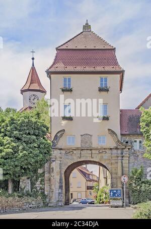 Porta della città Lauffen am Neckar Foto Stock