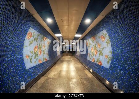 stazione della metropolitana chawri bazar Foto Stock