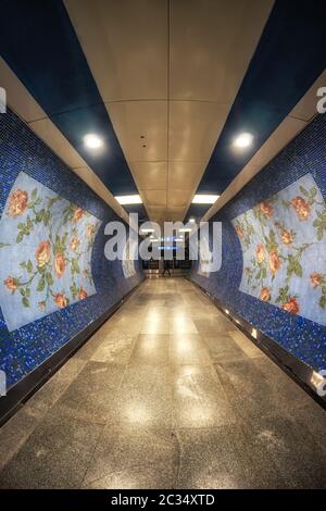 stazione della metropolitana chawri bazar Foto Stock