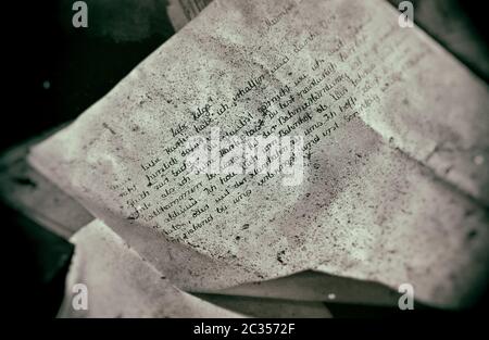 Lettera di vecchio Foto Stock