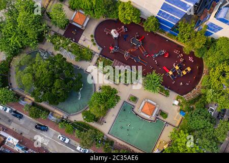Vista dall'alto del parco Foto Stock