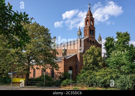 Chiesa di Santa Maria a Behnitz in Spandau Foto Stock