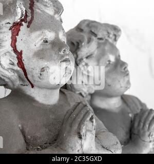 Bloody bambino statua Foto Stock