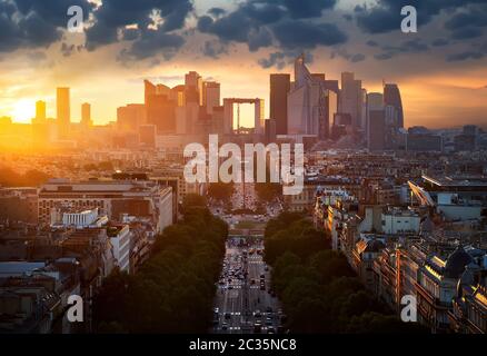 la Defense a Parigi Foto Stock