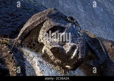 Monumento a Bittermark, dettaglio, artista Karel Niestrath, Dortmund, Ruhr, Germania, Europa Foto Stock